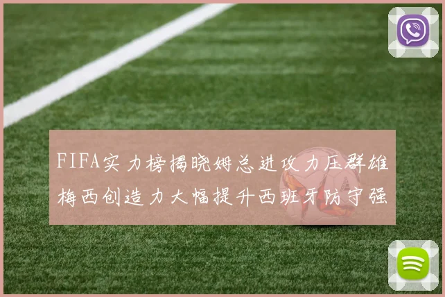 FIFA实力榜揭晓姆总进攻力压群雄梅西创造力大幅提升西班牙防守强势包揽前三